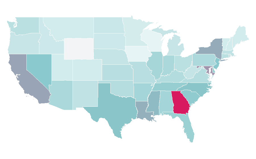 Affinität nach Region — Record producer, USA