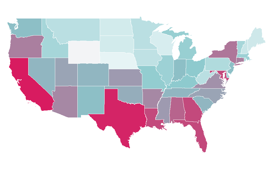 Affinity by region — Recording, United States