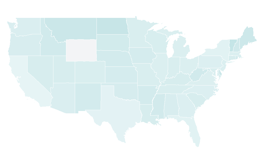 Afinidad por región — Recreational fishing, Estados Unidos