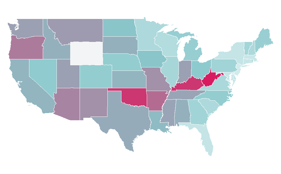 Affinity by region — Red Dead Redemption, United States