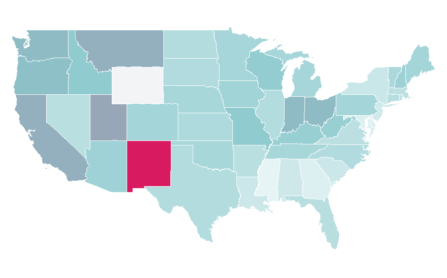 Affinity by region — Red Hot Chili Peppers, United States
