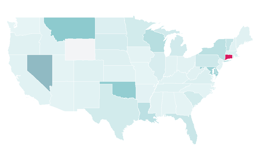Affinity by region — Red Rooster, United States