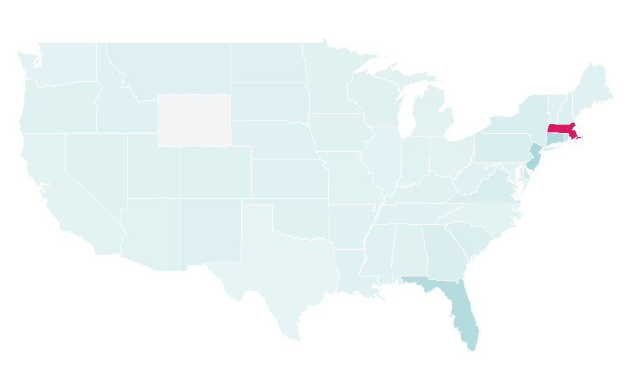 Affinity by region — Rede Globo, United States