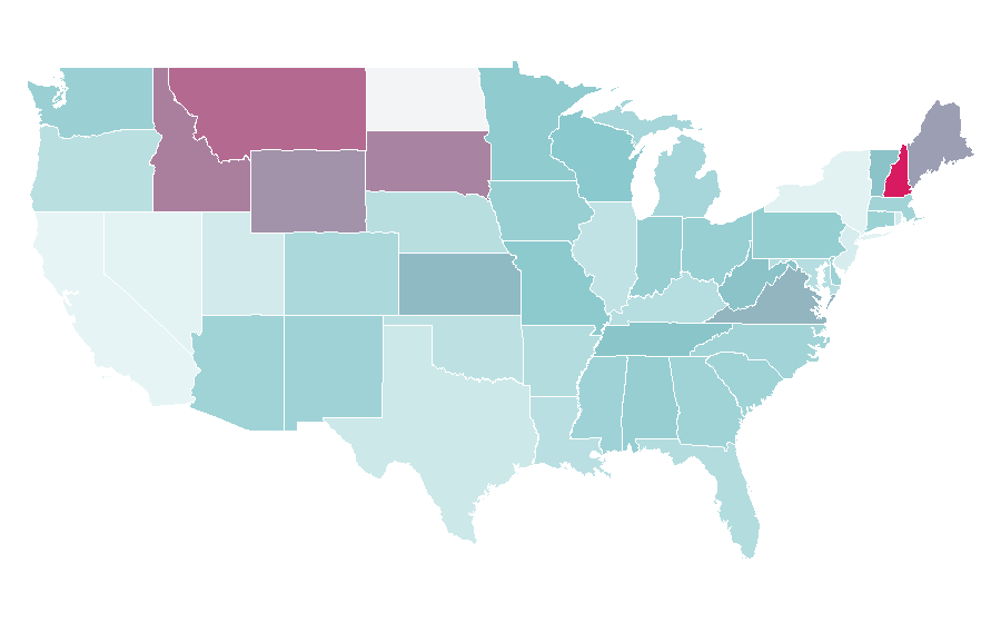 Affinity by region — RedState, United States