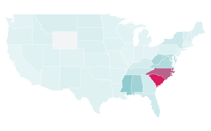 Affinity by region — Reeds Jewelers, United States