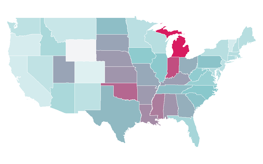 Affinity by region — Reese, United States