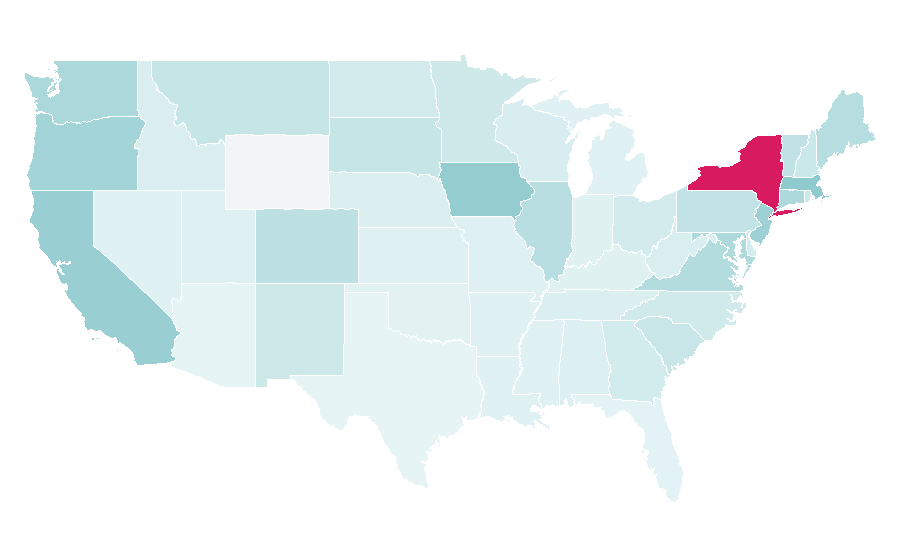 Affinity by region — Refinery29, United States