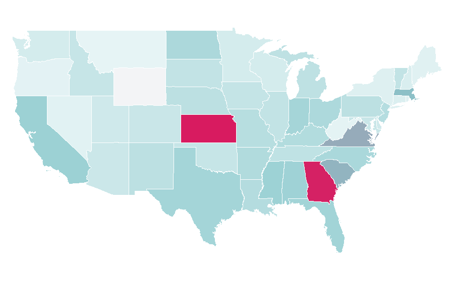 Affinity by region — Reflections, United States