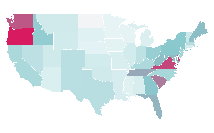 Affinity by region — regal cinemas, United States
