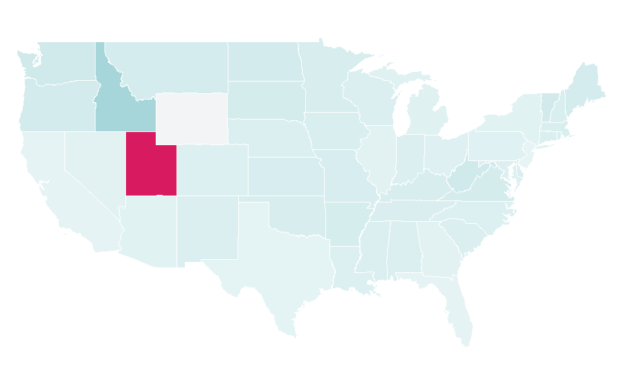 Affinity by region — Regency romance, United States