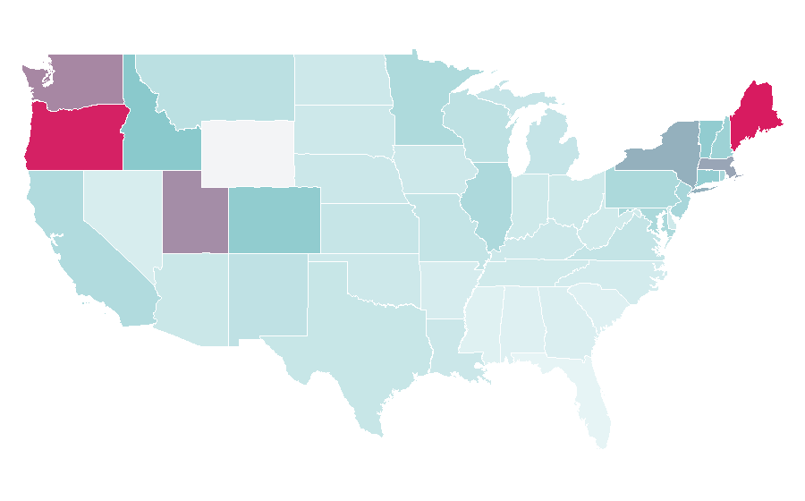 Affinity by region — Regina Spektor, United States