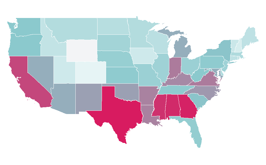 Affinität nach Region — Reincarnation, USA