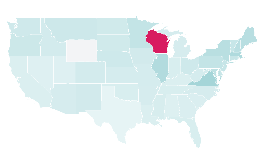 Affinity by region — Reince Priebus, United States