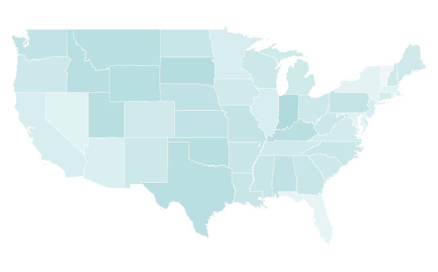 Affinity by region — Reindeer, United States