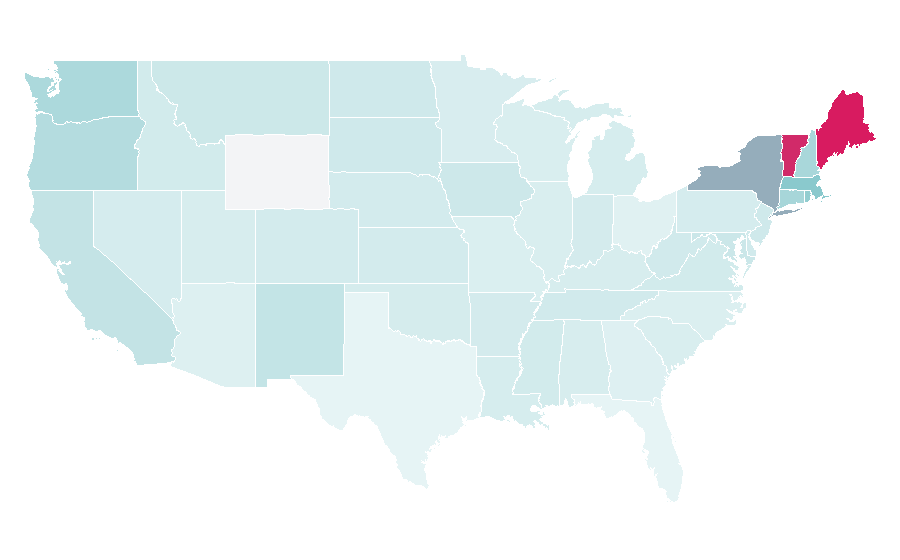 Affinity by region — Remodelista, United States