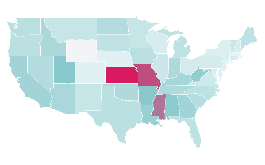 Affinity by region — Remote control, United States