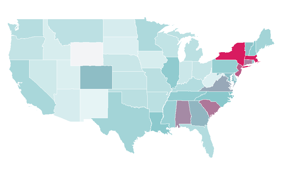 Affinity by region — Rent the Runway, United States