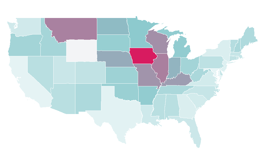 Affinity by region — REO Speedwagon, United States