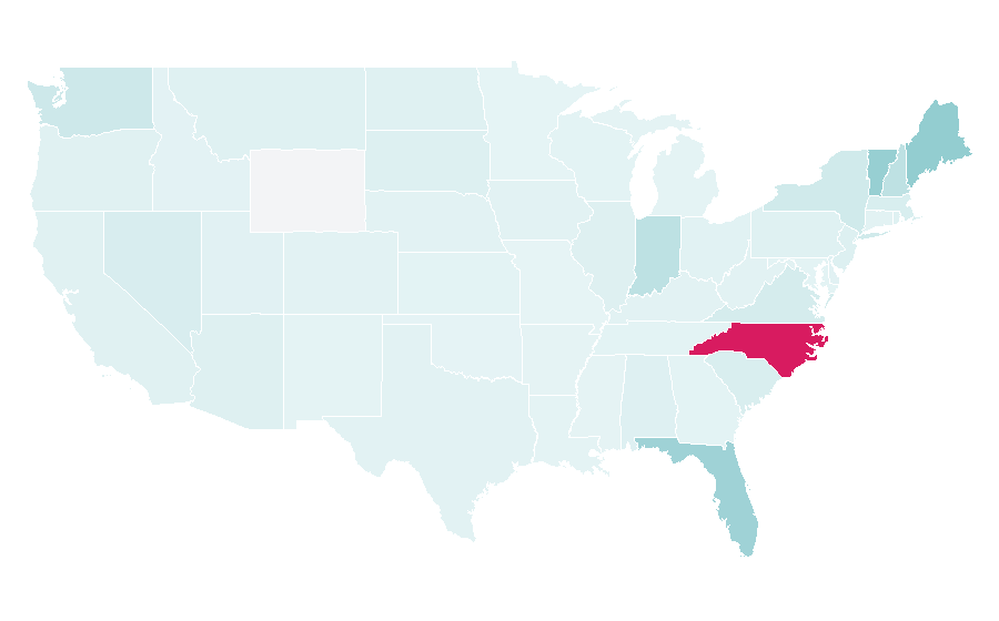 Affinity by region — Réseau des sports, United States