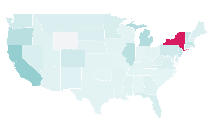 Affinity by region — Resident Advisor, United States