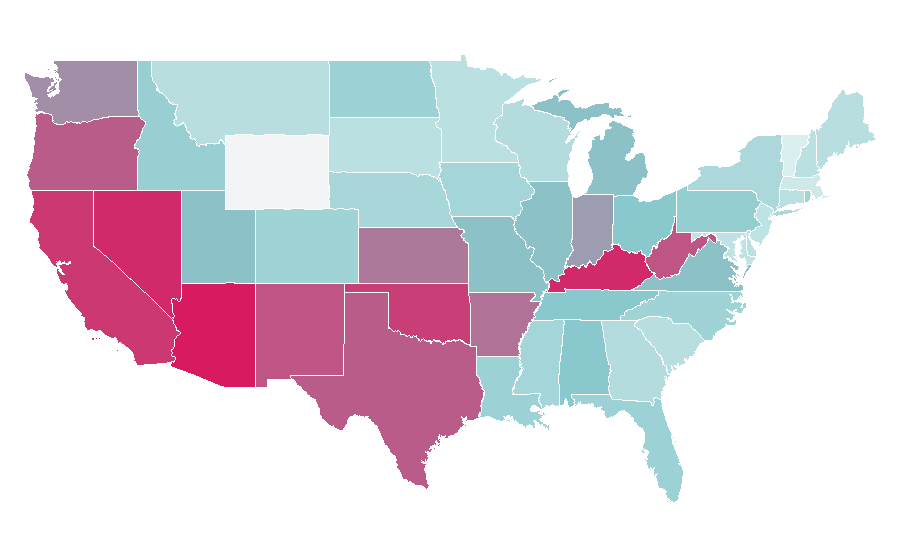Affinity by region — Resident Evil 2, United States