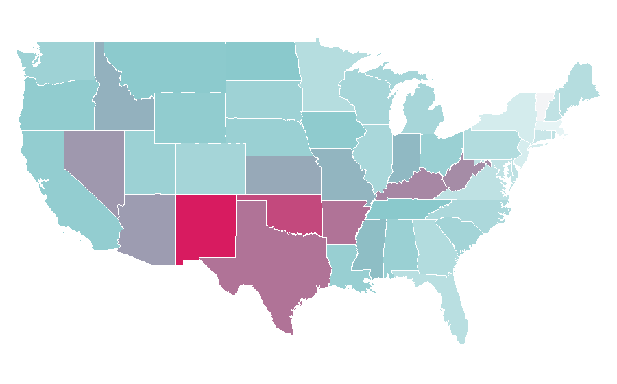 Affinity by region — Resident Evil: The Final Chapter, United States