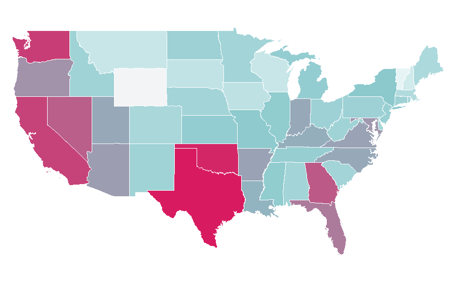 Affinity by region — Resident Evil Zero, United States