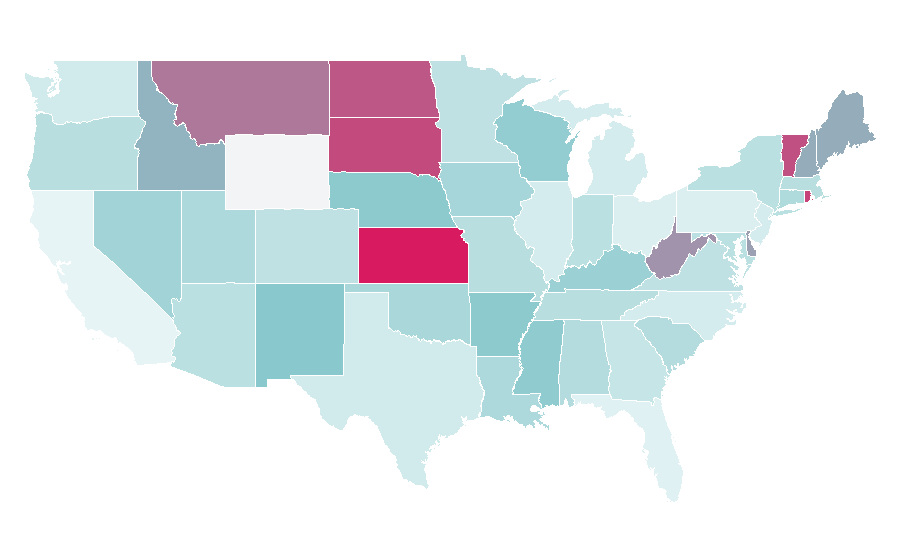 Affinity by region — Restaurant management, United States