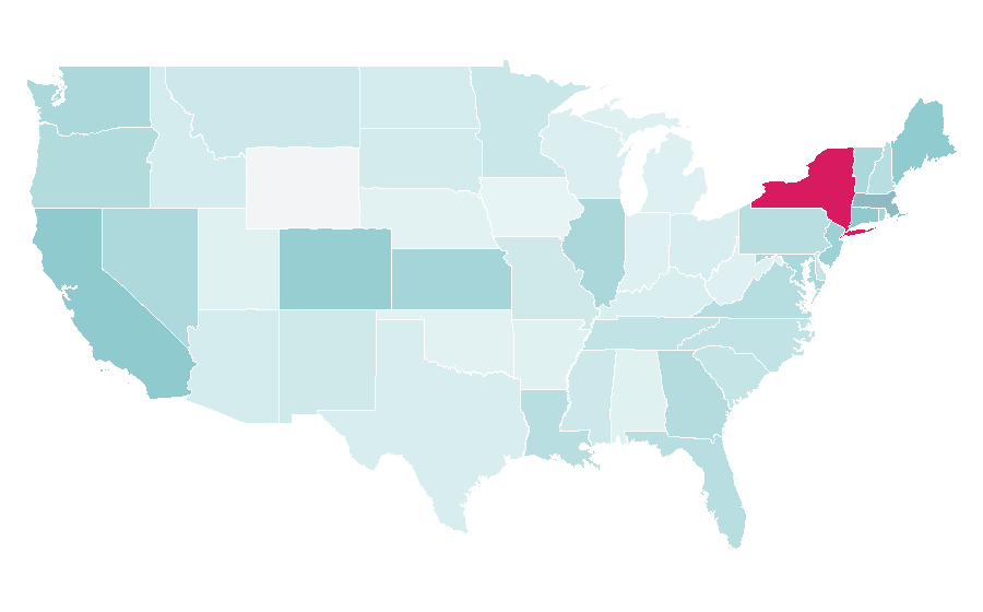 Affinity by region — Restaurateur, United States