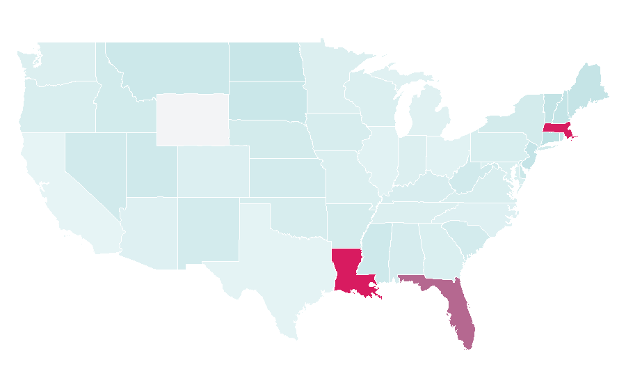 Affinity by region — Réveillon, United States