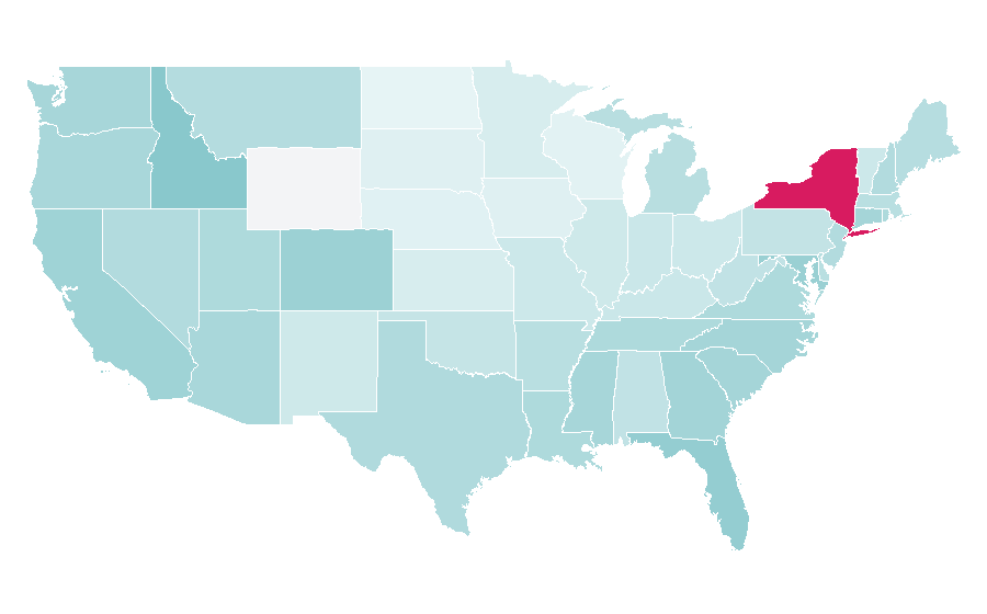 Affinity by region — Reverse mortgage, United States