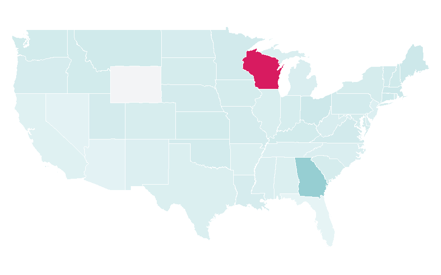 Affinity by region — Rhine, United States