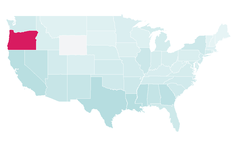 Affinity by region — Rhinestone (film), United States