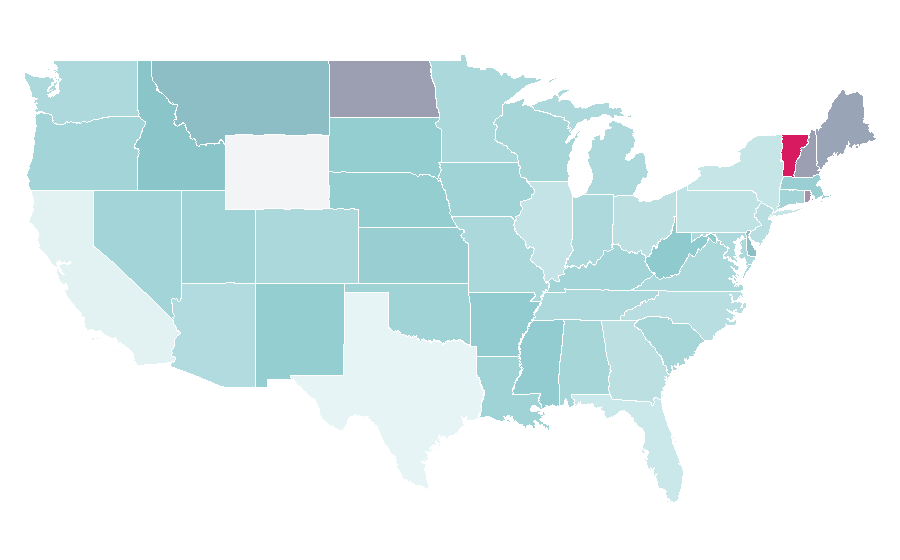 Affinity by region — Rhône-Alpes, United States