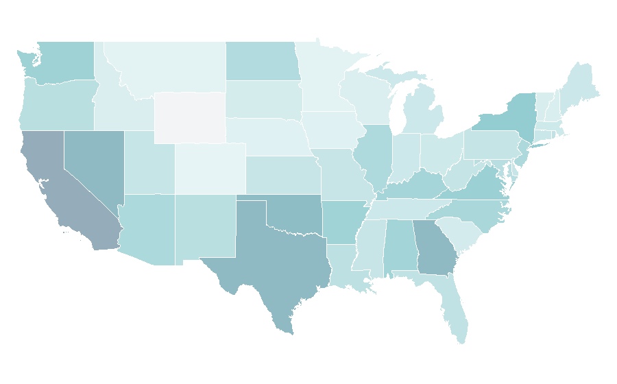 Affinity by region — Rhythm game, United States