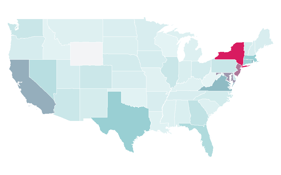 Affinity by region — Ria Money Transfer, United States