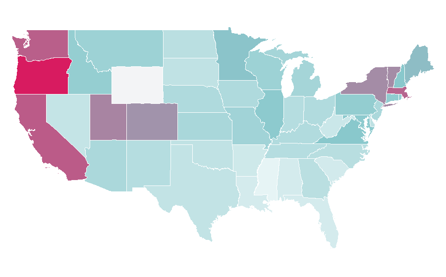 Affinity by region — Rian Johnson, United States