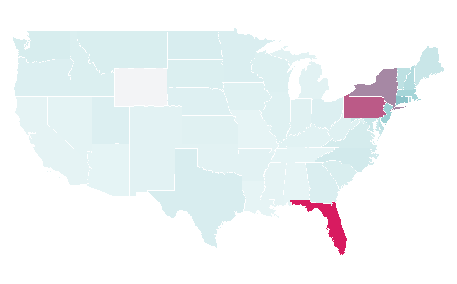 Affinity by region — Rice and beans, United States