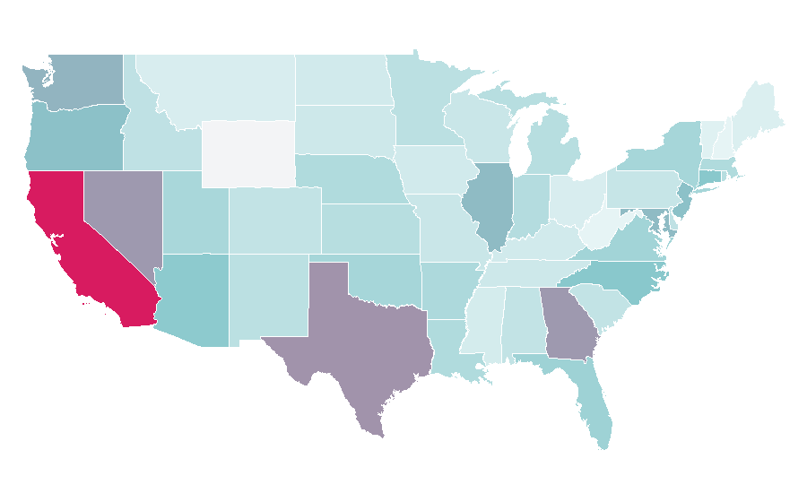 Affinity by region — Rice milk, United States