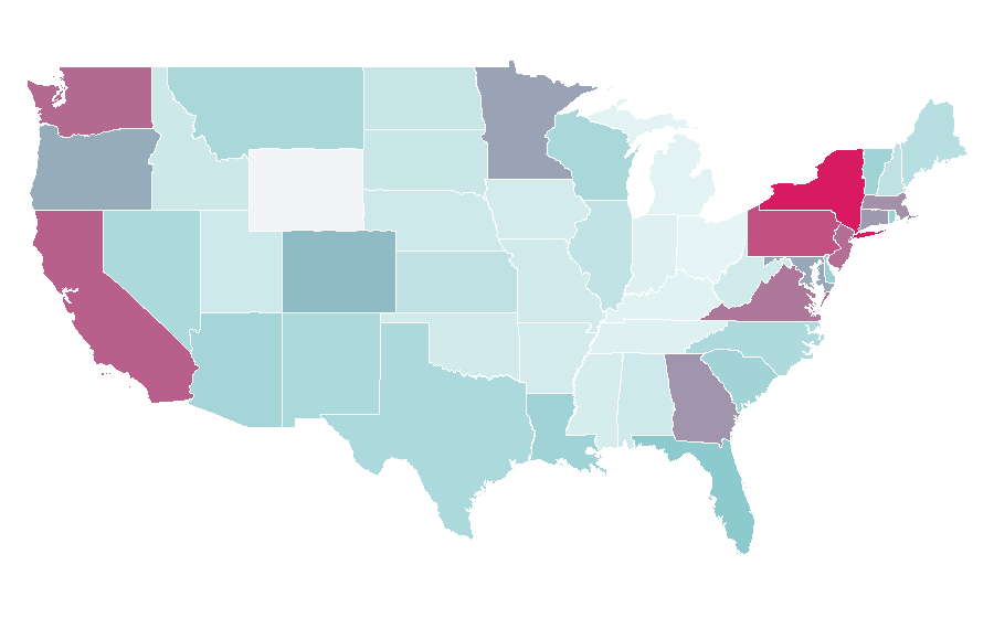 Affinity by region — Rice vermicelli, United States