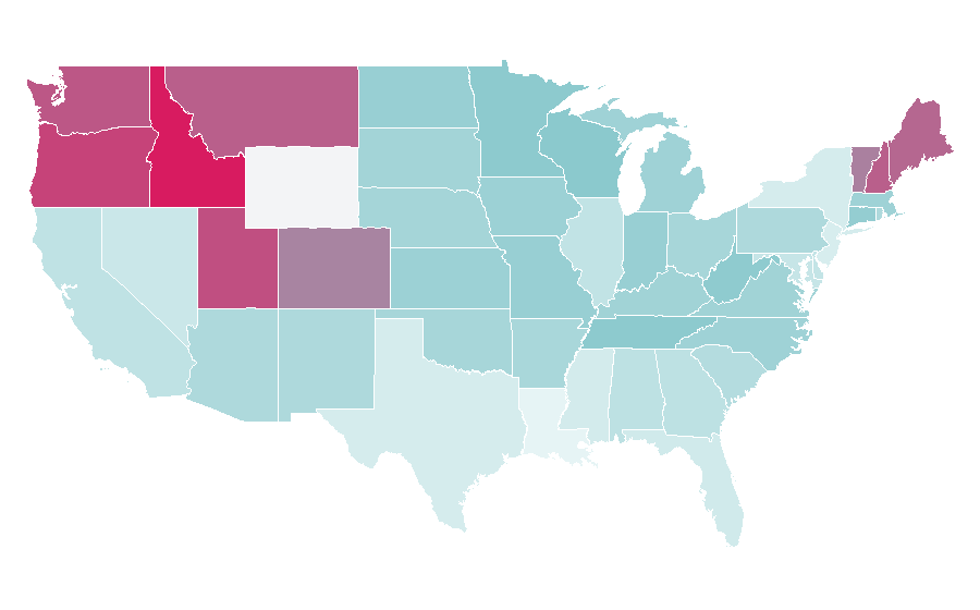 Affinity by region — Richard Hammond, United States