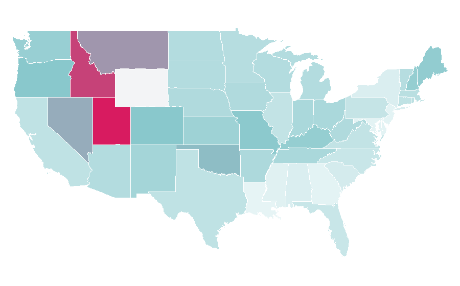 Affinity by region — Richard Harris, United States