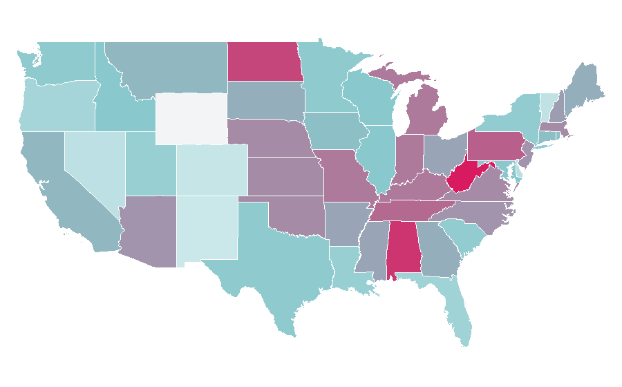 Affinity by region — Richard Nixon, United States