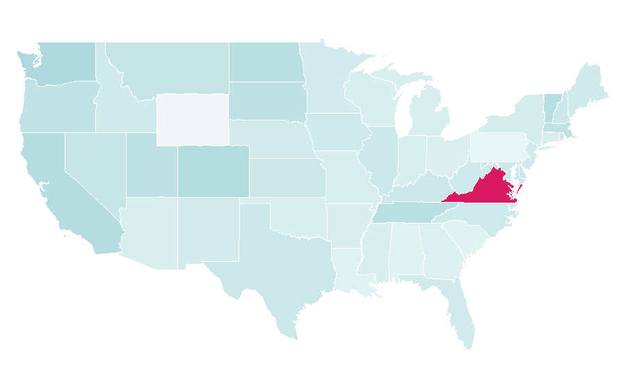 Affinity by region — Richmond Football Club, United States