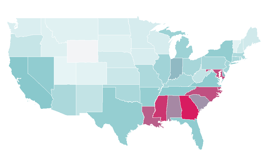 Affinity by region — Rick Fox, United States