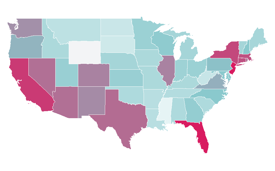 Affinity by region — Ricky Martin, United States