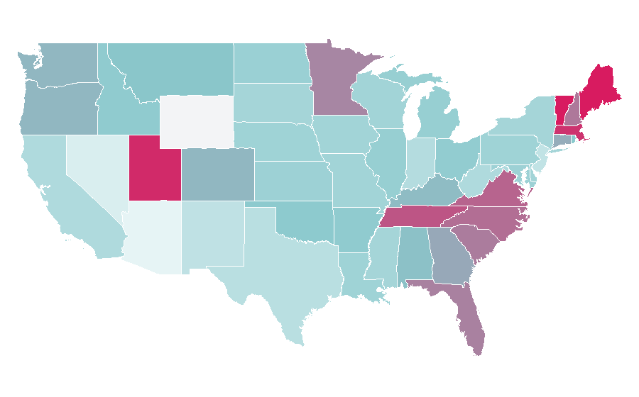Affinity by region — Rifle Paper Co., United States