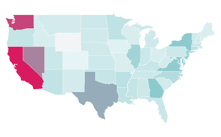 Affinity by region — RIIZE, United States