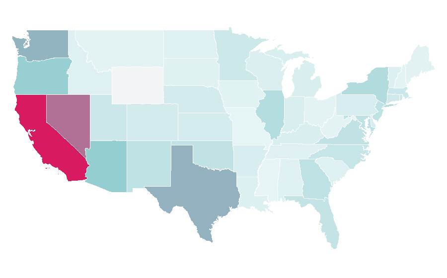 Affinity by region — Rilakkuma, United States