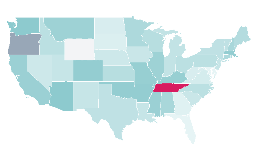 Affinity by region — Riley Keough, United States